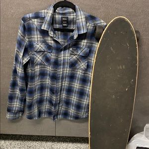 Men’s small RVCA flannel button down